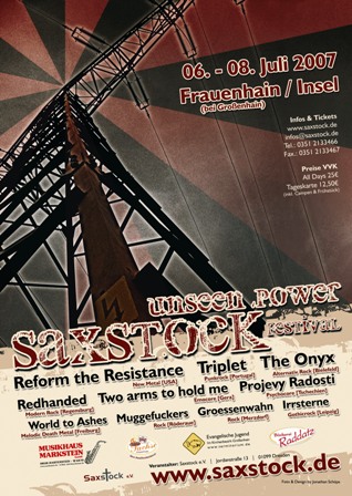 Plakat Saxstock 2007